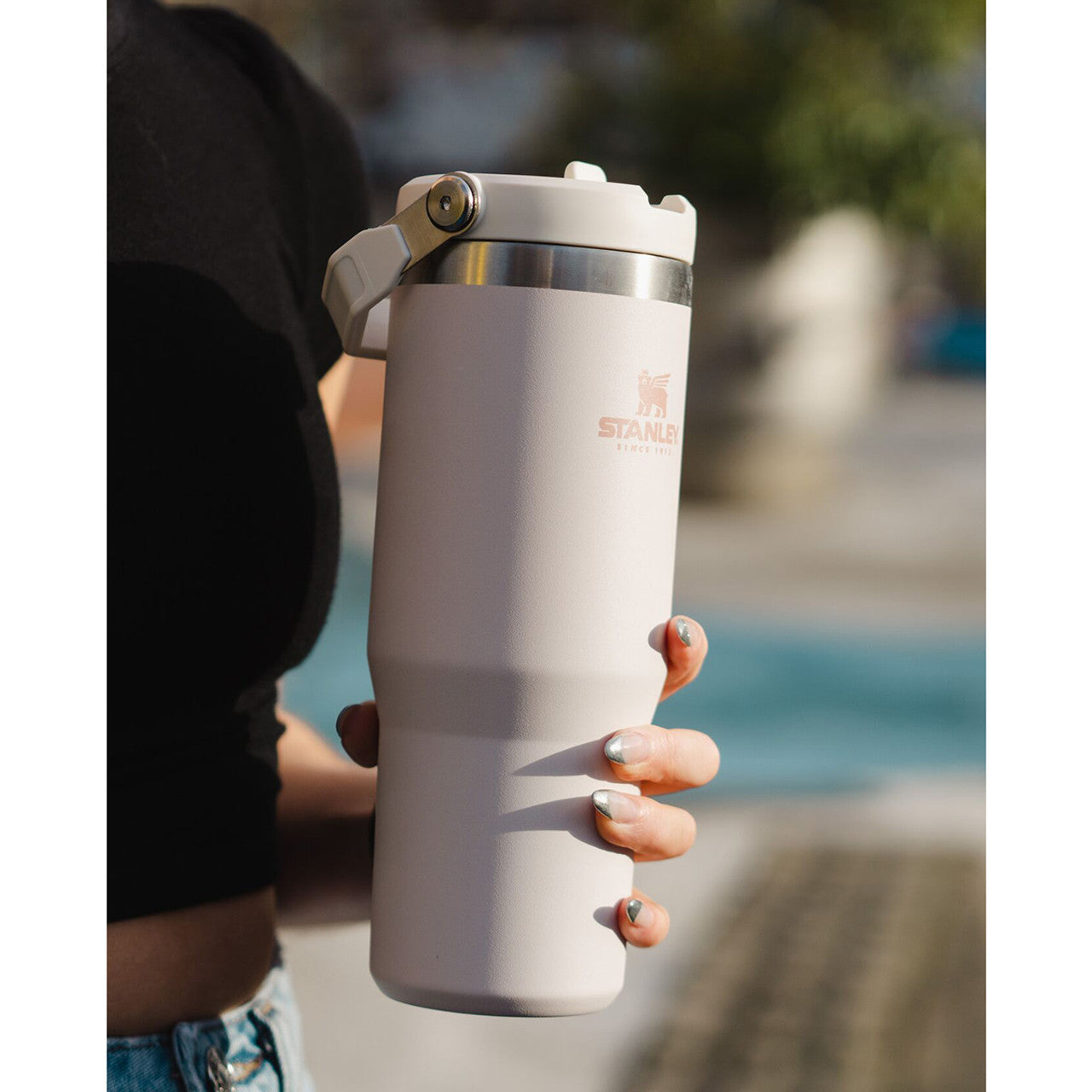 STANLEY Vaso IceFlow™ Flip Straw | 30 oz (Blanco)